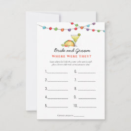 Convite Tacos & Tequila "Onde eles estavam" Jogos para chu