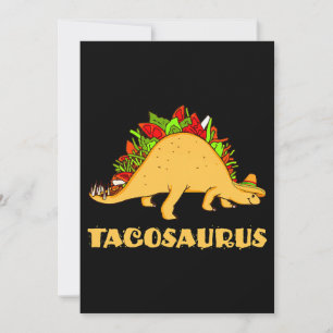 Convite Tacosaurus Cinco de Mayo Funny Taco Dinossaur