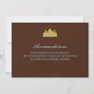 Convite Taj Mahal - Estilo Boêmiano Oriental