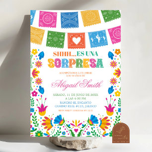 Convite Talavera Colorida Festa Mexicana SORPRESA Aniversá