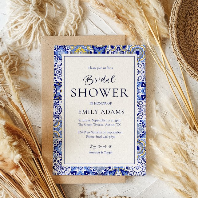 Convite Talavera Fiesta: Um Chá de panela Espanhol Mexican (Criador carregado)