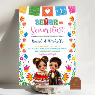 Convite Talavera Mexicana Colorida Senhor ou Senhorita