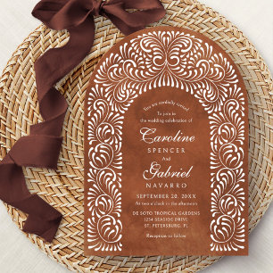 Convite Talavera Terracota Casamento Mexicano