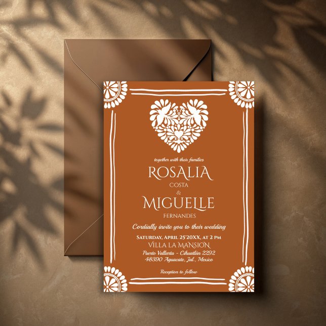 Convite Talavera terracota casamento mexicano (Talavera terracotta Mexican wedding Invitation cards with rsvp template instant download)