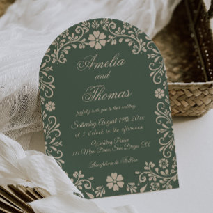 Convite Talavera Verde Casamento Mexicano