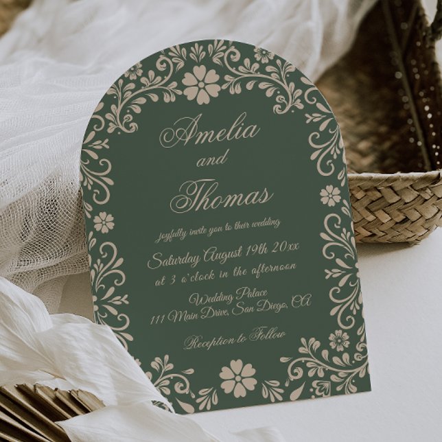 Convite Talavera Verde Casamento Mexicano (Criador carregado)