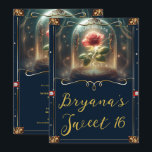 Convite Tale tão antigo quanto o Time Encantado Rosa Sweet<br><div class="desc">Personalize este convite com os seus detalhes para o evento.</div>