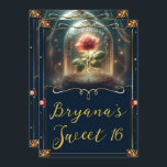 Convite Tale tão antigo quanto o Time Encantado Rosa Sweet<br><div class="desc">Personalize este convite com os seus detalhes para o evento.</div>