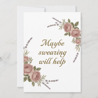 Convite Talvez Jurar Ajudará