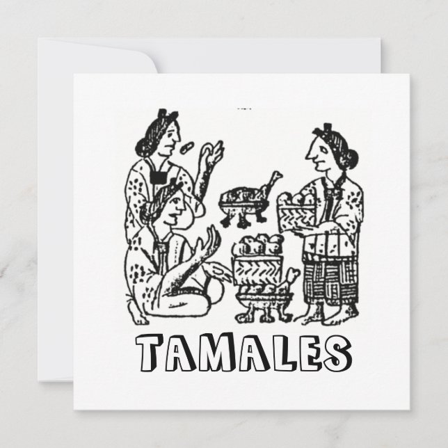 Convite Tamales (Codex de Florentine, século XVI) (Frente)
