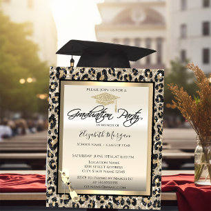 Convite Tampa de Gradução, Copo de Vinho Brilho Estampa de