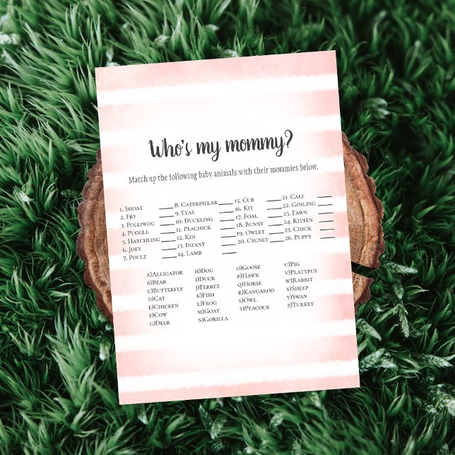 Convite Tan Bunny Pink Quem é Meu Jogo de Chá de fraldas d (Criador carregado)