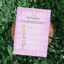 Tan Bunny Roxo Argyle Bebê Emoji Imagens Jogo