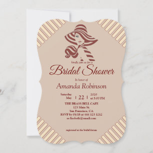 Convite Tan - Marsala Wine & Modern of Pink