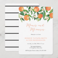 Tangerine Charcarbonus Manis Mimosas Bridal Lunche