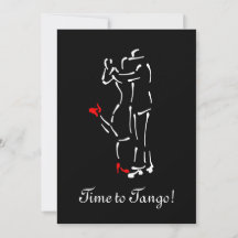 Tango Dancers (Calçados vermelhos) com texto perso