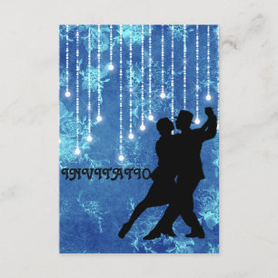 Convite Tango Flamenco Latim Dance Blue