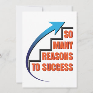 Convite Tantas razões para o sucesso - citação motivaciona