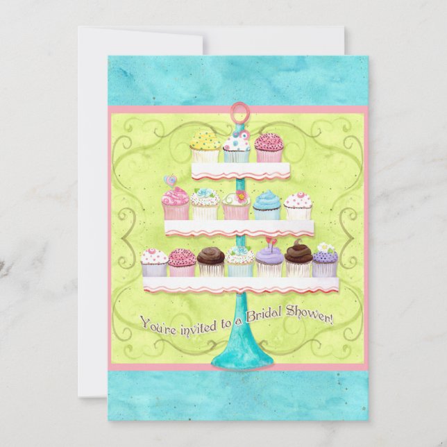 Convite Tantos Cupcakes, Chá de panela (Frente)