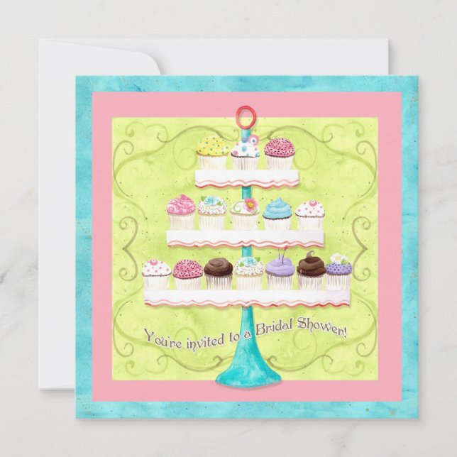 Convite Tantos Cupcakes, Chá de panela (Frente)