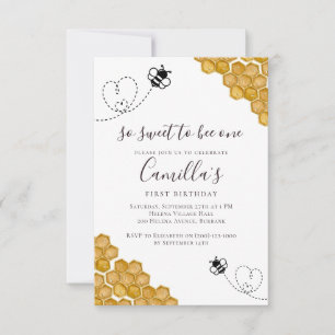 Convite Tão doce de ser uma Festa de aniversário