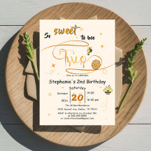 Tão Doce para Ser Duas Abelhas Lindas 2º Aniversár