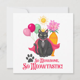 Convite Tão Meowsome, Tão Meowtastic!