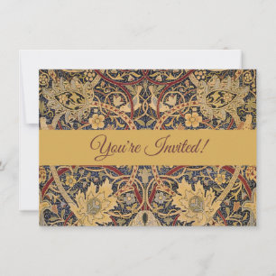 Convite Tapeçaria Faux William Morris Bullerswood