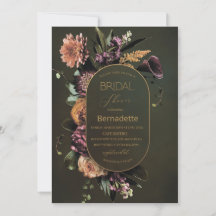 Tapeçaria flores brilhantes aquarela dourado Noiva