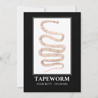 Convite Tapeworm Seu Bumbum está em casa
