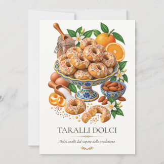 Convite Taralli Dolci – Vintage Italian Dessert