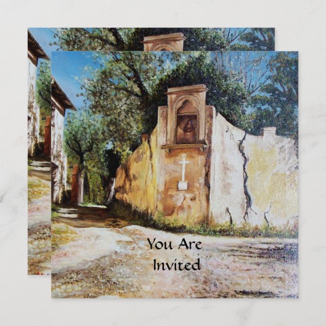 Convite TARDE, RIMAGGIO / Toscana (Frente/Verso)