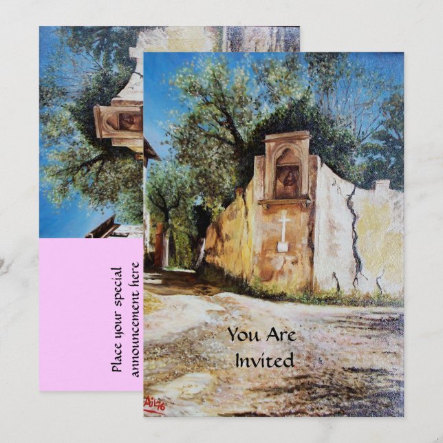 Convite TARDE, RIMAGGIO / Toscana (Frente/Verso)