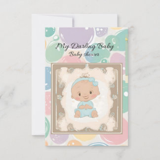 Convite tarjeta de baby shower