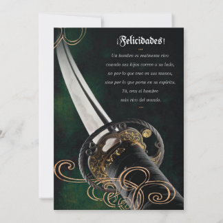 Convite Tarjeta de Felicitación para el Día de los Padres