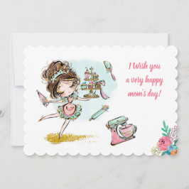 Convite Tarjeta de Felicitación para mamá