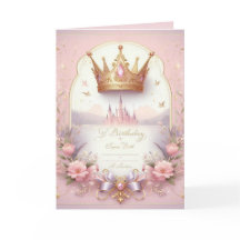 Tarjeta Plegada Princess