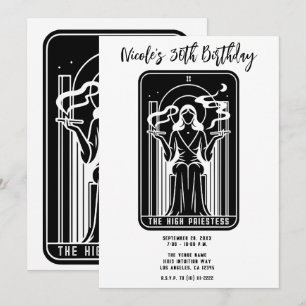 Convite Tarot Alta Sacerdotisa Fumo de Maconha Oculto