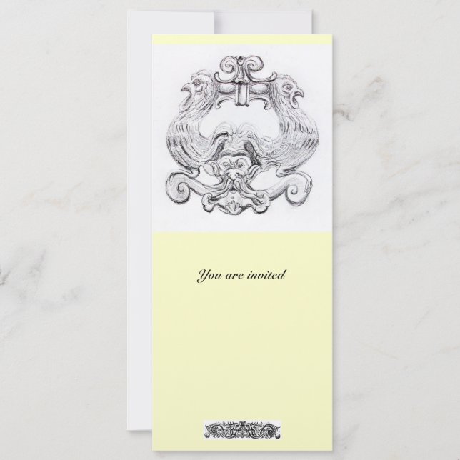 CONVITE TAROT/ ANTIGO FLORENTINE GROTESQUE FANTASIA (Frente)