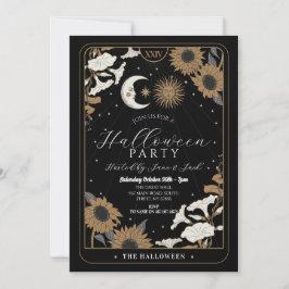 Convite Tarot Sun Moon Alinha Espíritos do Dia das Bruxas