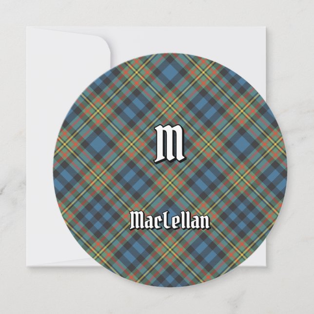 Convite Tartan Antigo do Clã MacLellan (Frente)