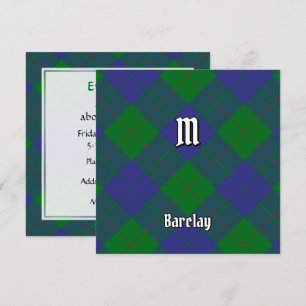 Convite Tartan do Clã Barclay