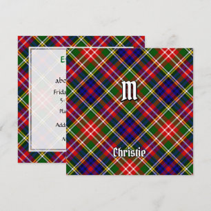 Convite Tartan do Clã Christie