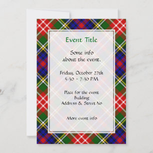 Convite Tartan do Clã Christie