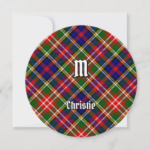 Convite Tartan do Clã Christie