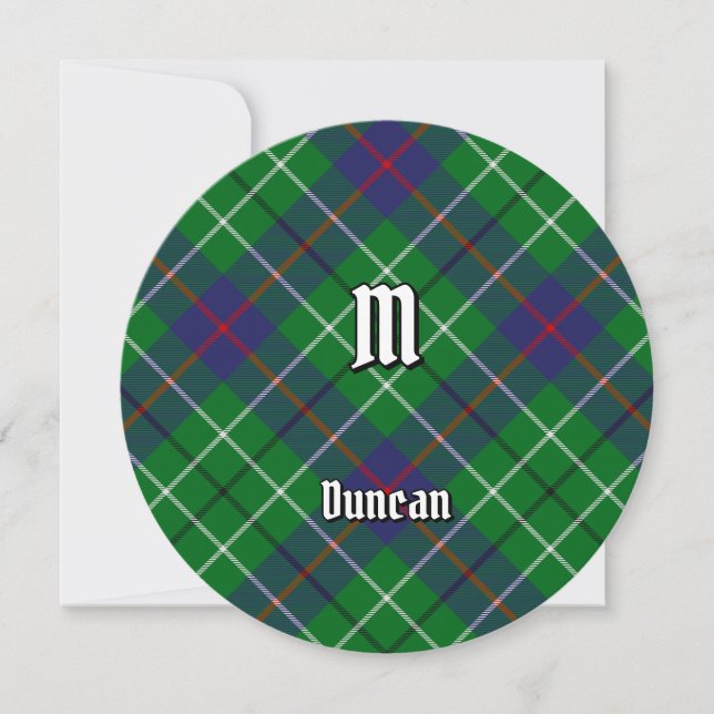 Convite Tartan do Clã Duncan (Frente)