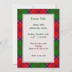 Convite Tartan do Clã Grant