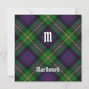 Convite Tartan do Clã MacDonell de Glengarry