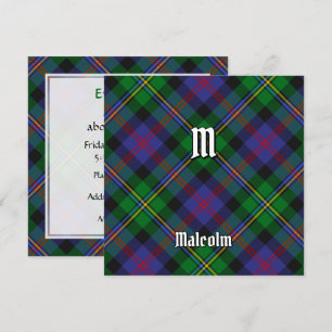 Convite Tartan do Clã Malcolm