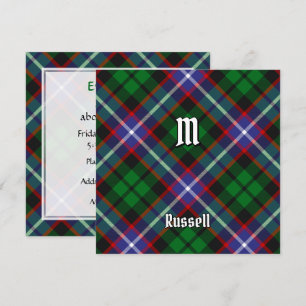 Convite Tartan do Clã Russell